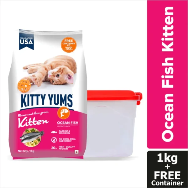 Kitty Yums Dry Cat Food Ocean Fish Kitten - Image 3