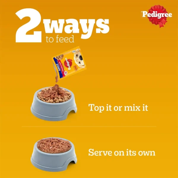 Pedigree Chicken and Liver Chunks in Gravy Adult Dog Wet Food - Image 8