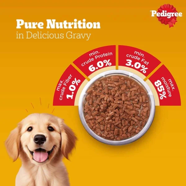 Pedigree Chicken and Liver Chunks in Gravy Puppy Wet Food - Image 9