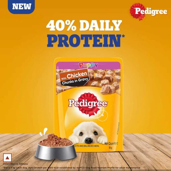 Pedigree Chicken and Liver Chunks in Gravy Puppy Wet Food - Image 5