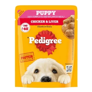 Pedigree Chicken and Liver Chunks in Gravy Puppy Wet Food