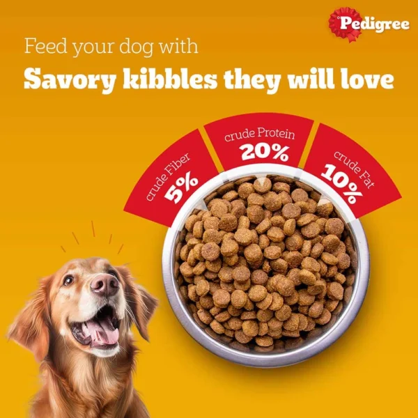 Pedigree Meat and Rice Adult Dry Dog Food - Image 5