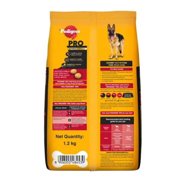 Pedigree Pro Large Breed Adult Dog Dry Food - Image 2