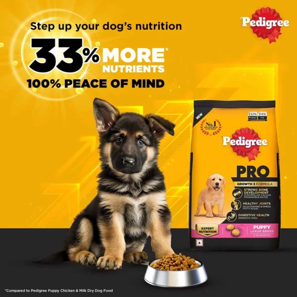 Pedigree Pro Large Breed Puppy Dry Dog Food - Image 9