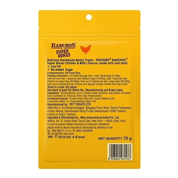 Pedigree Ranchos Super Bones Chicken and Milky Flavour - Image 2