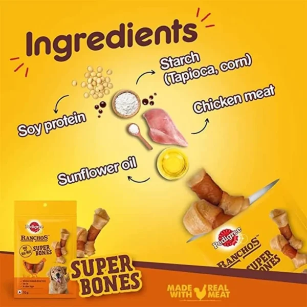 Pedigree Ranchos Super Bones Chicken and Milky Flavour - Image 3