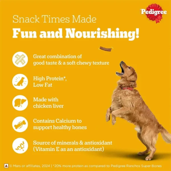 Pedigree Tasty Jerky Grilled Liver Flavour Adult Dog Treat - Image 3