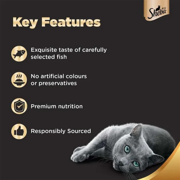 Sheba Fish with Sasami Adult Cat Wet Food - Image 3