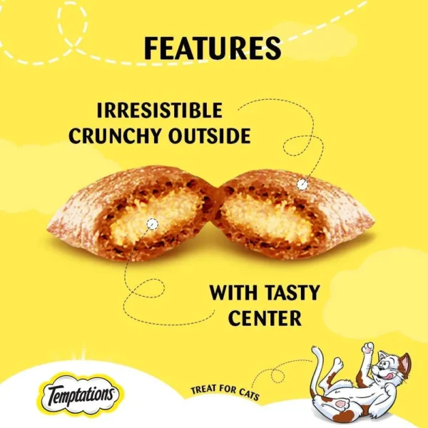 Temptations Savoury Salmon Flavour Cat Treats - Image 3