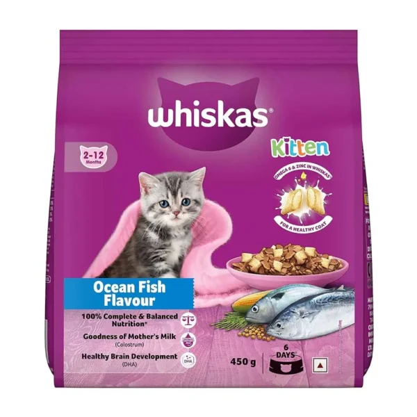 Whiskas Junior Ocean Fish with Milk Kitten Dry Food
