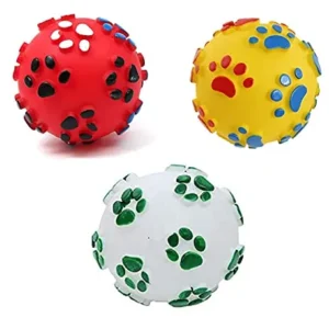 Squeaky Ball with Paw Print